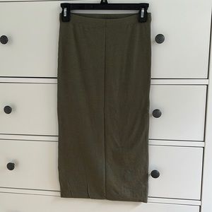 ❤️ Midi Skirt Olive Green